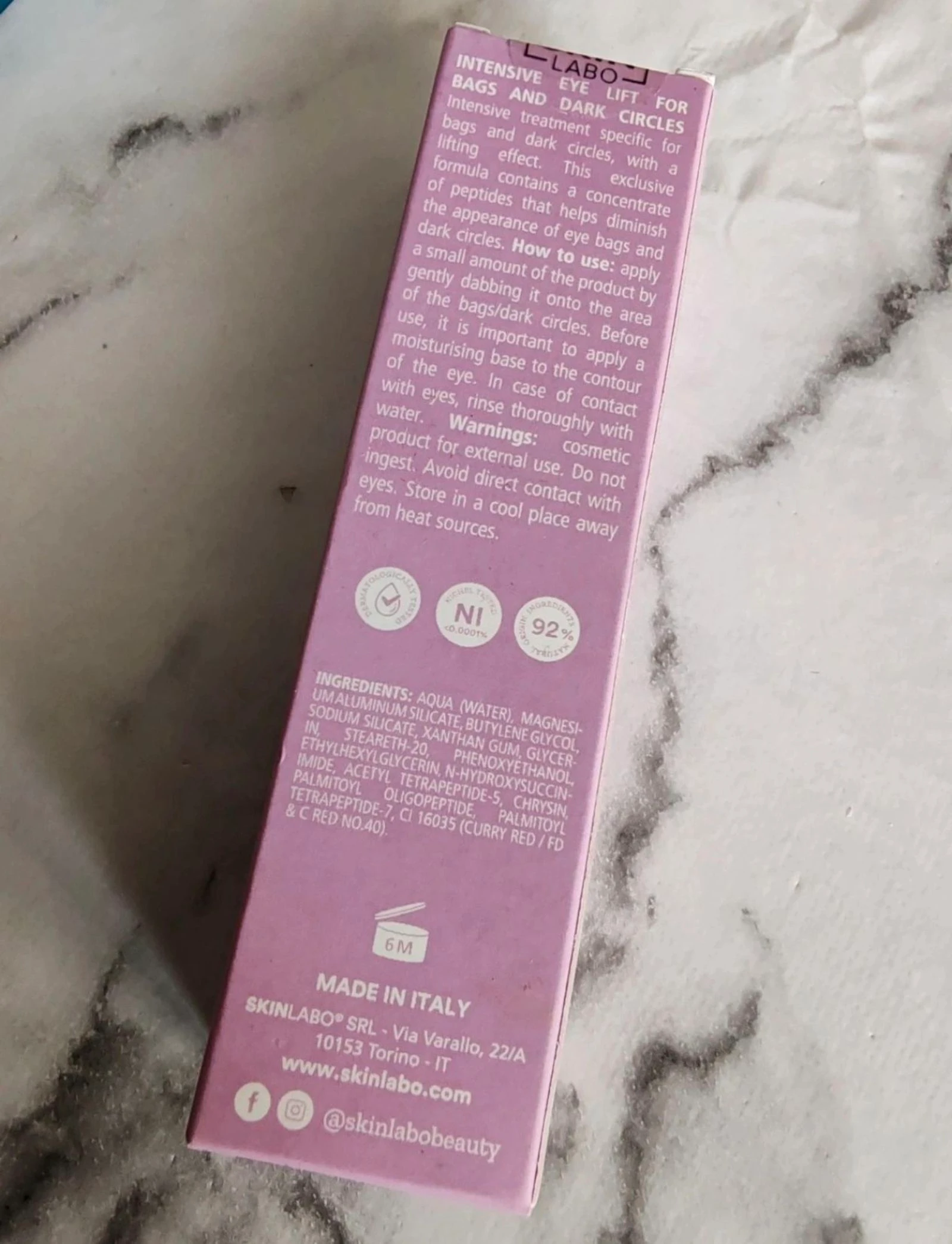 Sérum intensif lift cernes et poches Skin Labo – photo 3